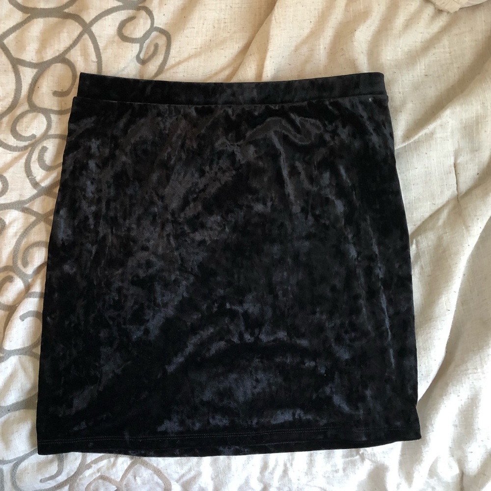 Velvet Pencil Skirt